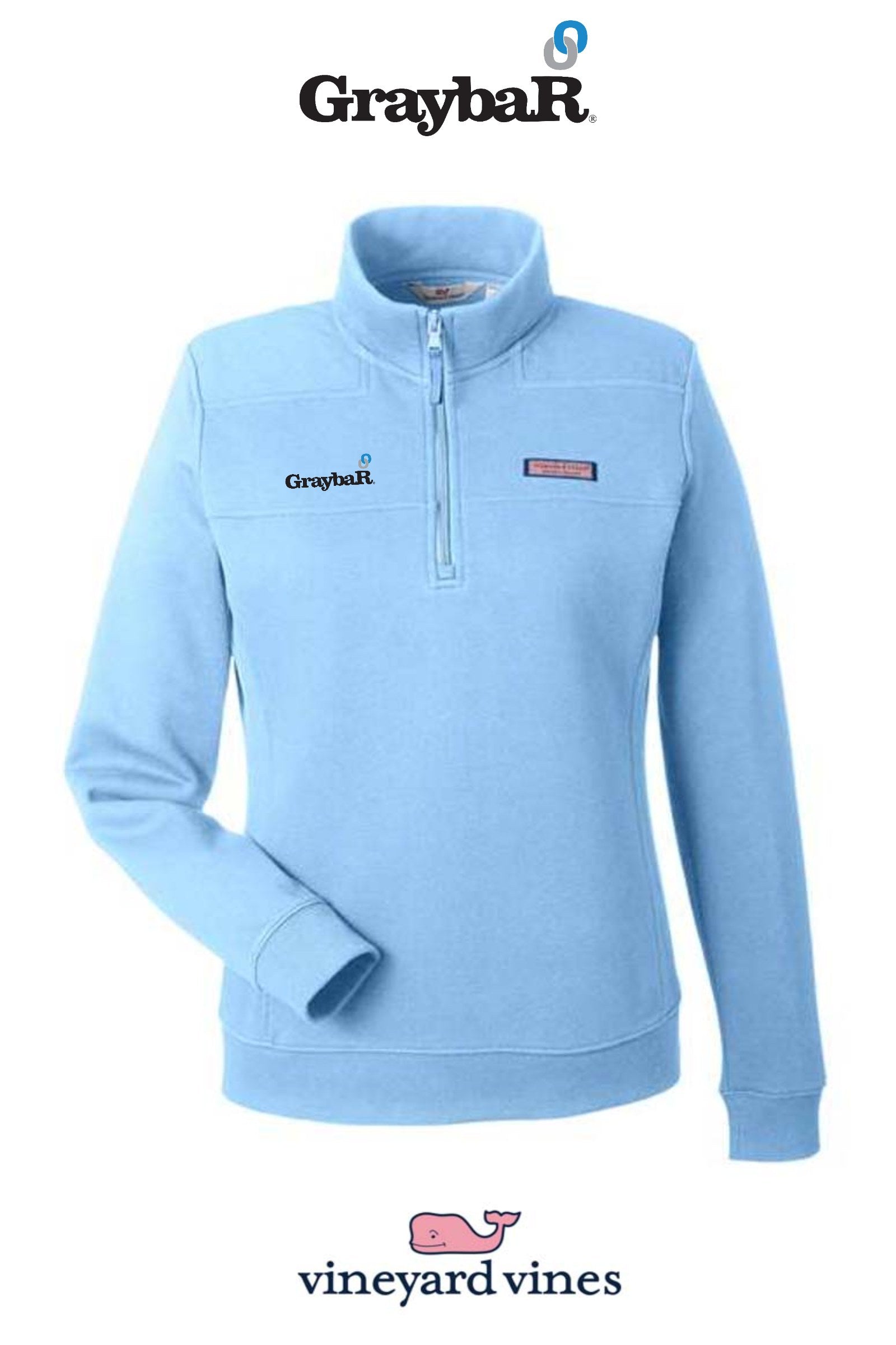 vineyard vines Women's Collegiate Shep Quarter-Zip Sweatshirt