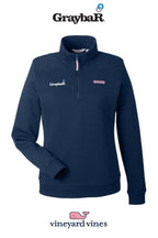vineyard vines Women's Collegiate Shep Quarter-Zip Sweatshirt