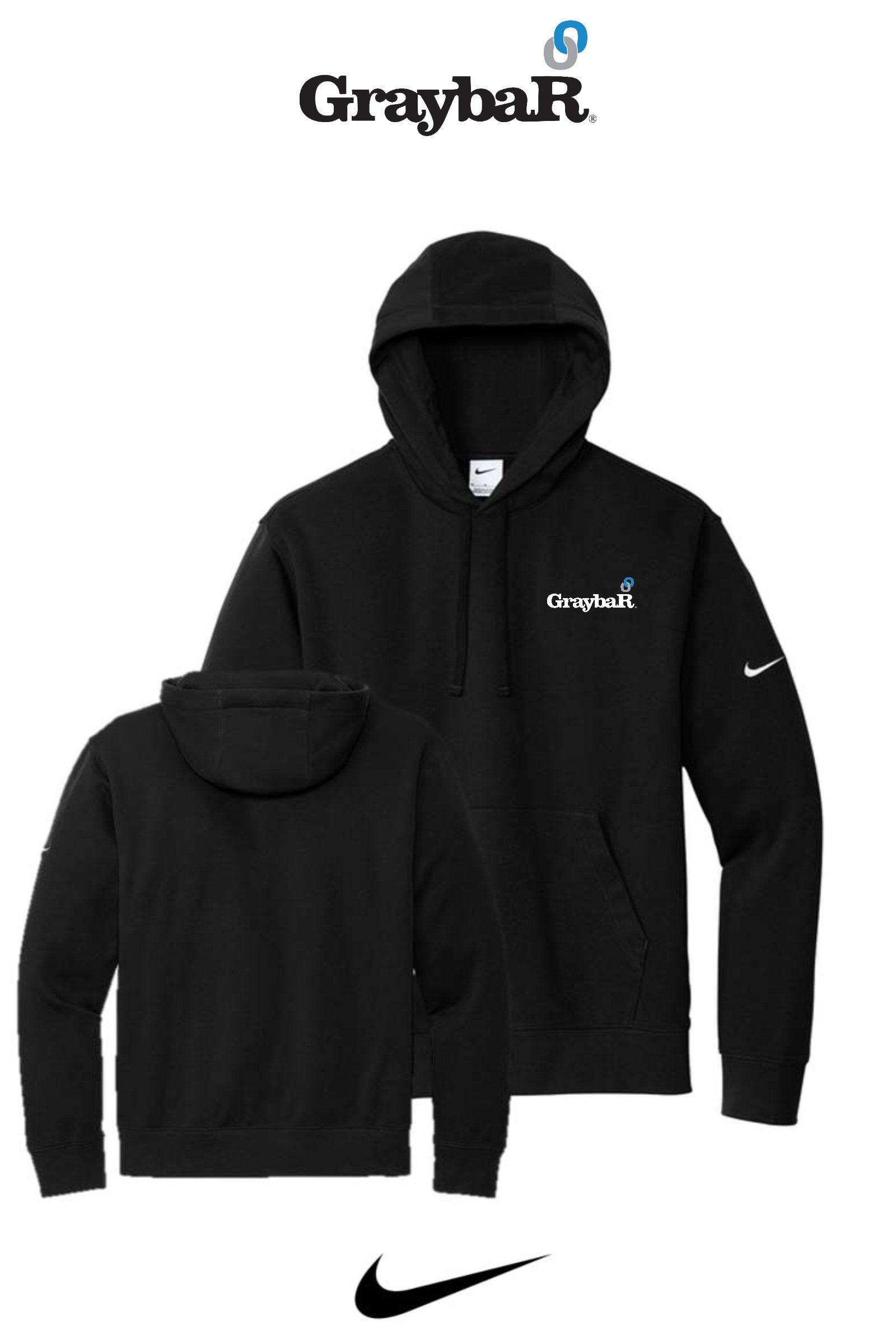 Nike Club Fleece Sleeve Swoosh Pullover Hoodie