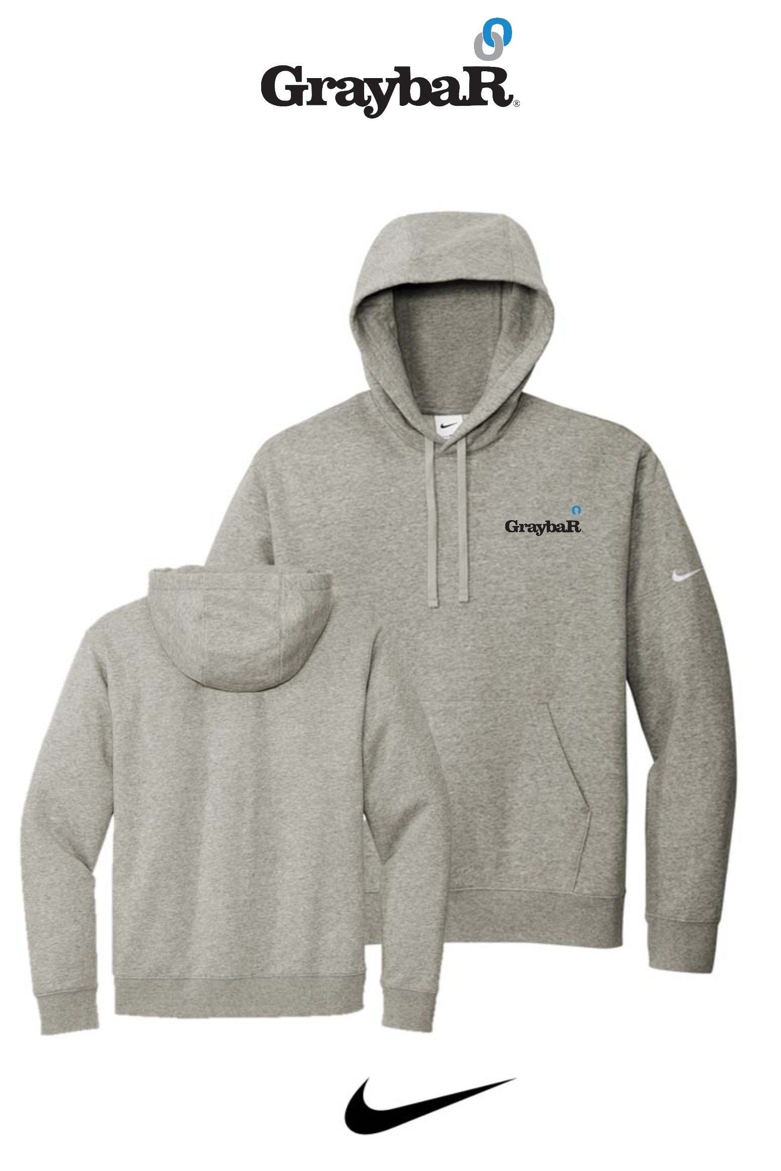 Nike Club Fleece Sleeve Swoosh Pullover Hoodie