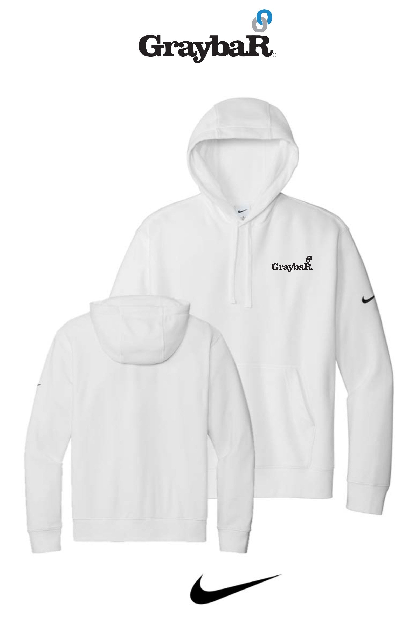 Nike Club Fleece Sleeve Swoosh Pullover Hoodie