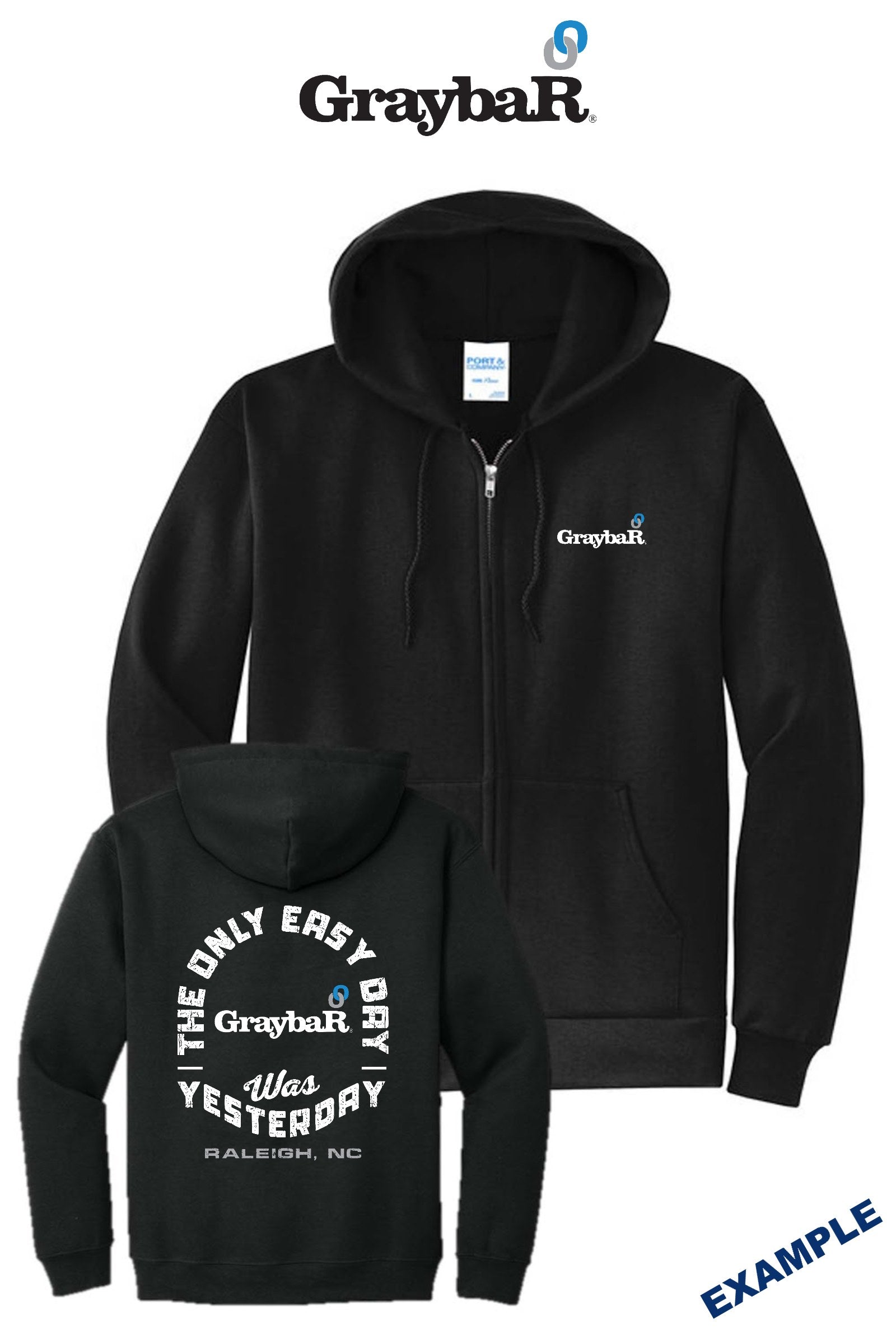 Port & Co™ Core Fleece Full-Zip Hooded Sweatshirt
