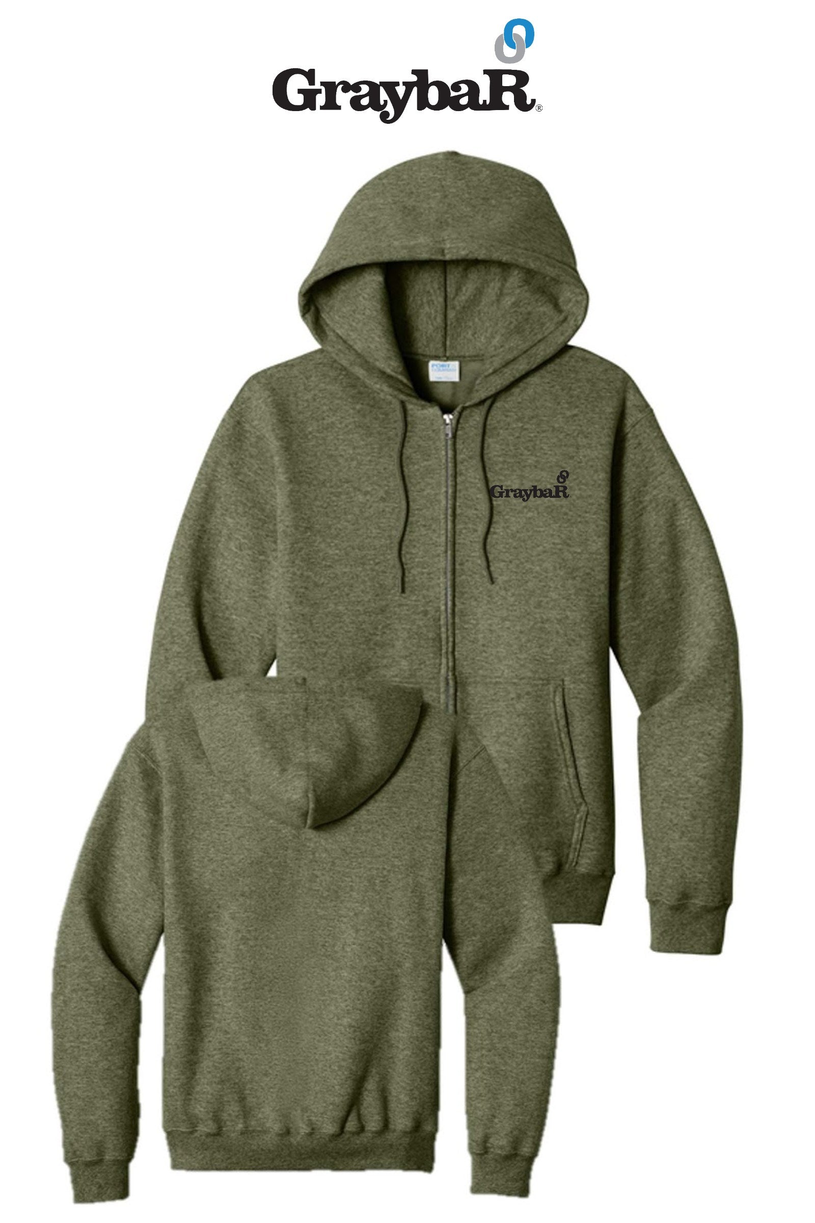 Port & Co™ Core Fleece Full-Zip Hooded Sweatshirt