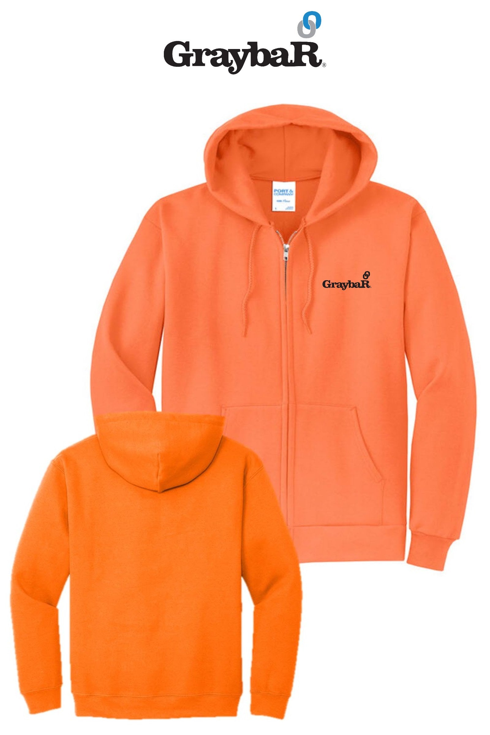 Port & Co™ Core Fleece Full-Zip Hooded Sweatshirt
