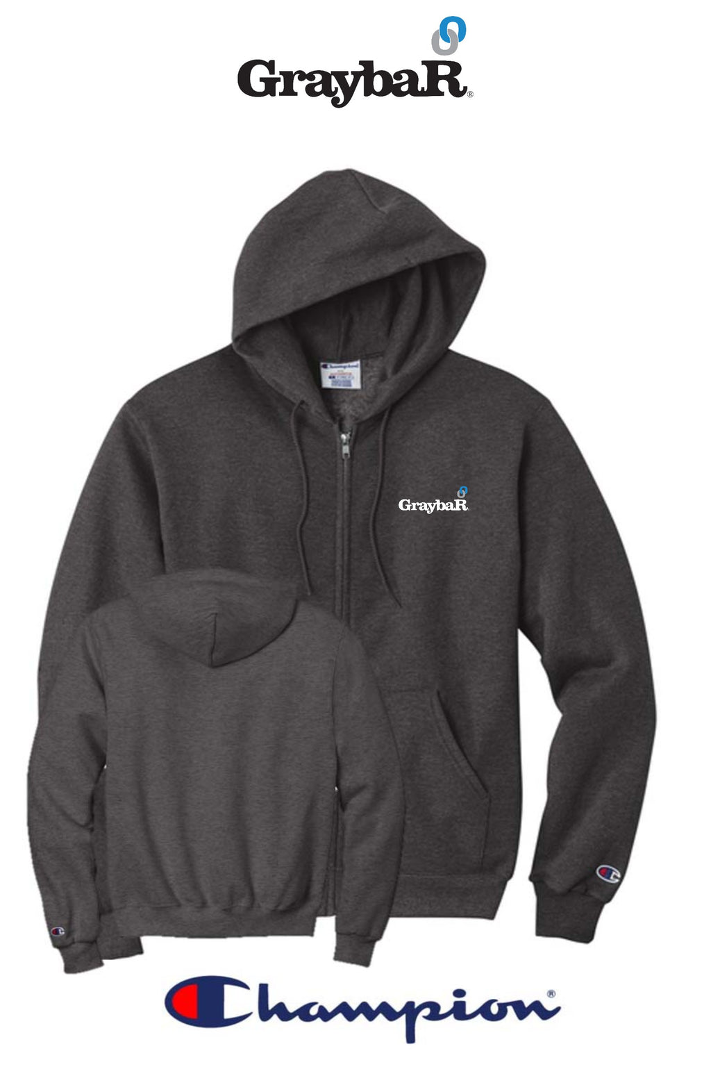 Champion® Powerblend® Full-Zip Hoodie